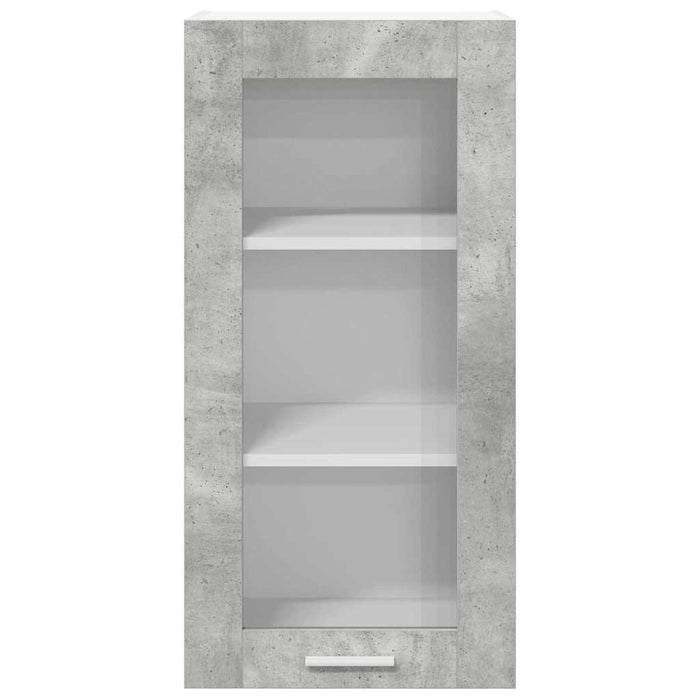 Armadio pensile con porta Riga Grigio cemento 40 x 31 x 80 cm 884304