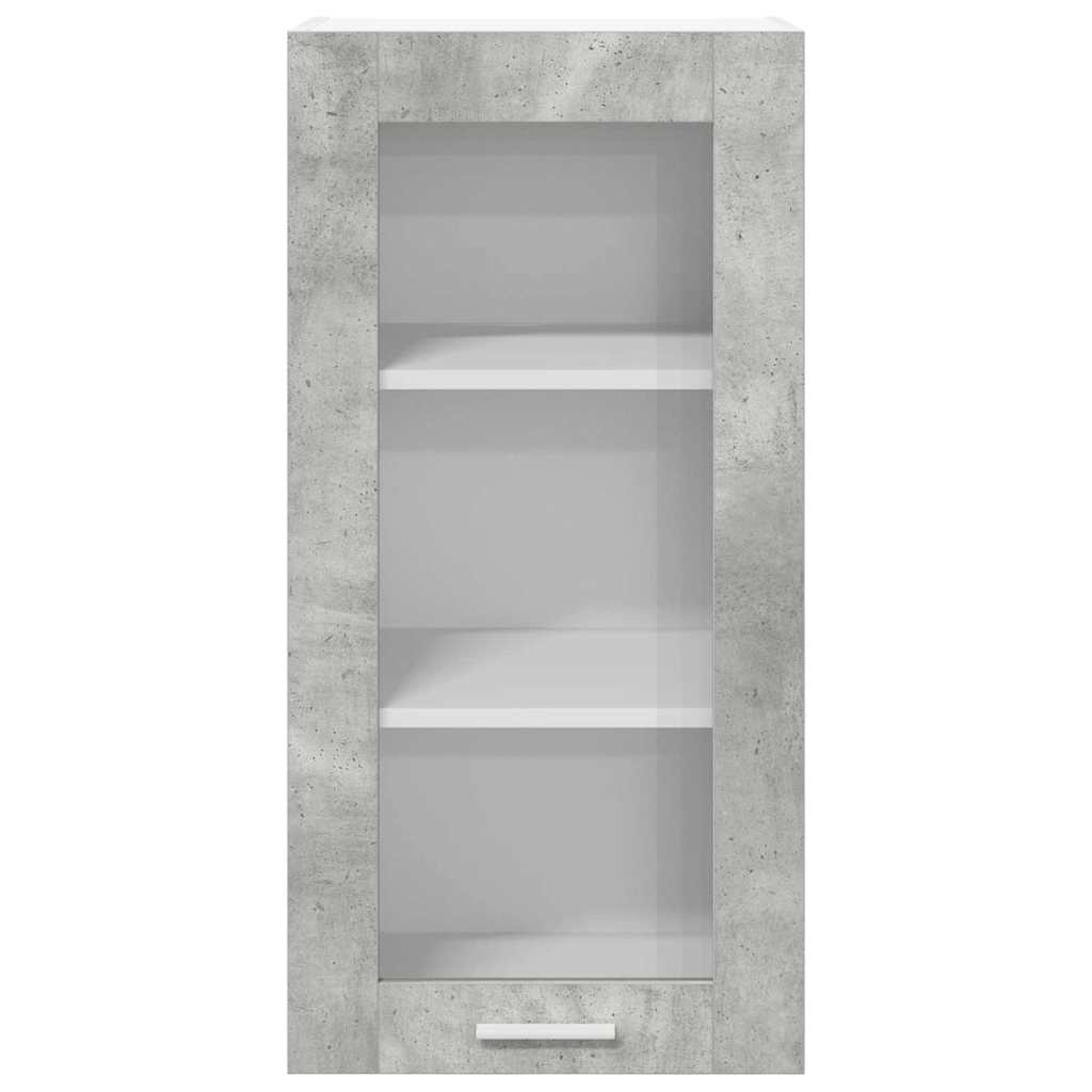 Armadio pensile Riga 2 pcs Grigio cemento 40 x 31 x 80 cm 884305