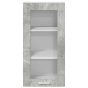 Armadio pensile Riga 2 pcs Grigio cemento 40 x 31 x 80 cm 884305