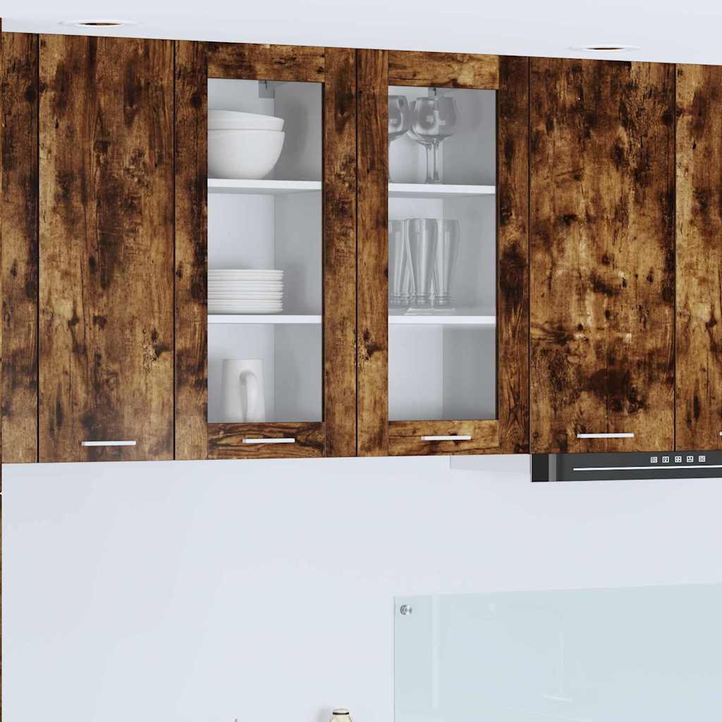 Armadio pensile con porta Riga Rovere fumé 40 x 31 x 80 cm 884306