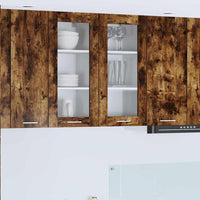 Armadio pensile Riga 2 pcs Rovere fumé 40 x 31 x 80 cm 884307