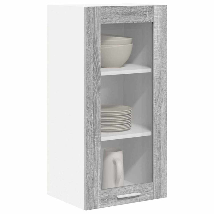 Armadio pensile con porta Riga Grigio Sonoma 40 x 31 x 80 cm 884308