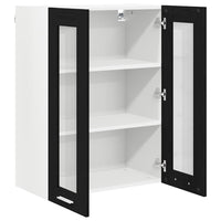 Armadio pensile con porta Riga Rovere Nero 60 x 31 x 80 cm 884315