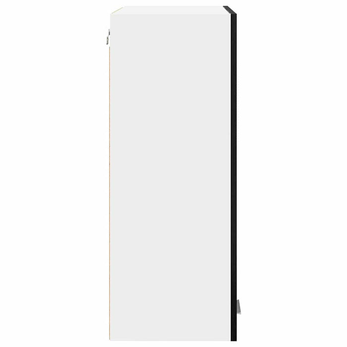 Armadio pensile con porta Riga Rovere Nero 60 x 31 x 80 cm 884315