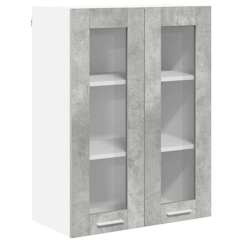 Armadio pensile con porta Riga Grigio cemento 60 x 31 x 80 cm 884317