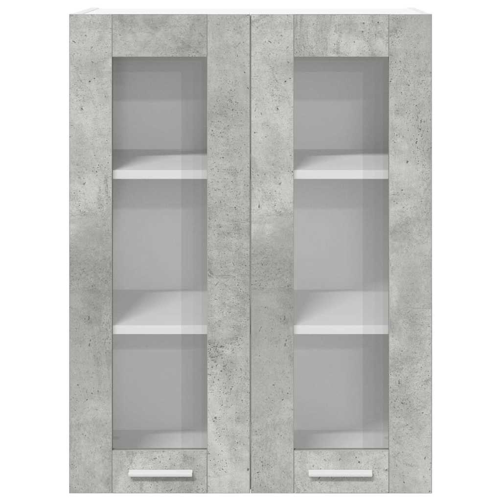 Armadio pensile con porta Riga Grigio cemento 60 x 31 x 80 cm 884317