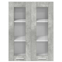 Armadio pensile con porta Riga Grigio cemento 60 x 31 x 80 cm 884317