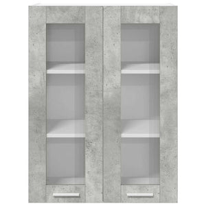 Armadio pensile con porta Riga Grigio cemento 60 x 31 x 80 cm 884317