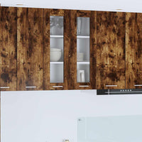 Armadio pensile con porta Riga Rovere fumé 60 x 31 x 80 cm 884318