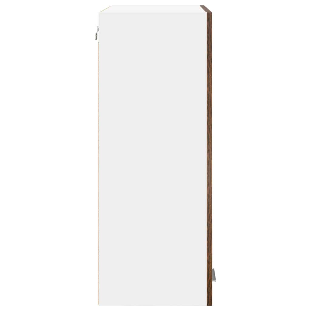 Armadio pensile con porta Riga Rovere fumé 60 x 31 x 80 cm 884318