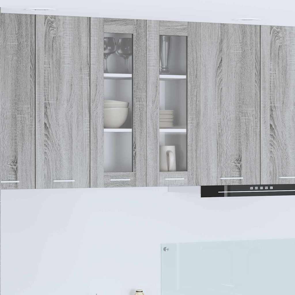 Armadio pensile con porta Riga Grigio Sonoma 60 x 31 x 80 cm 884319