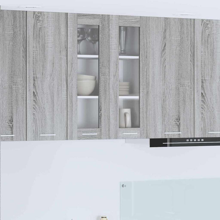 Armadio pensile con porta Riga Grigio Sonoma 60 x 31 x 80 cm 884319