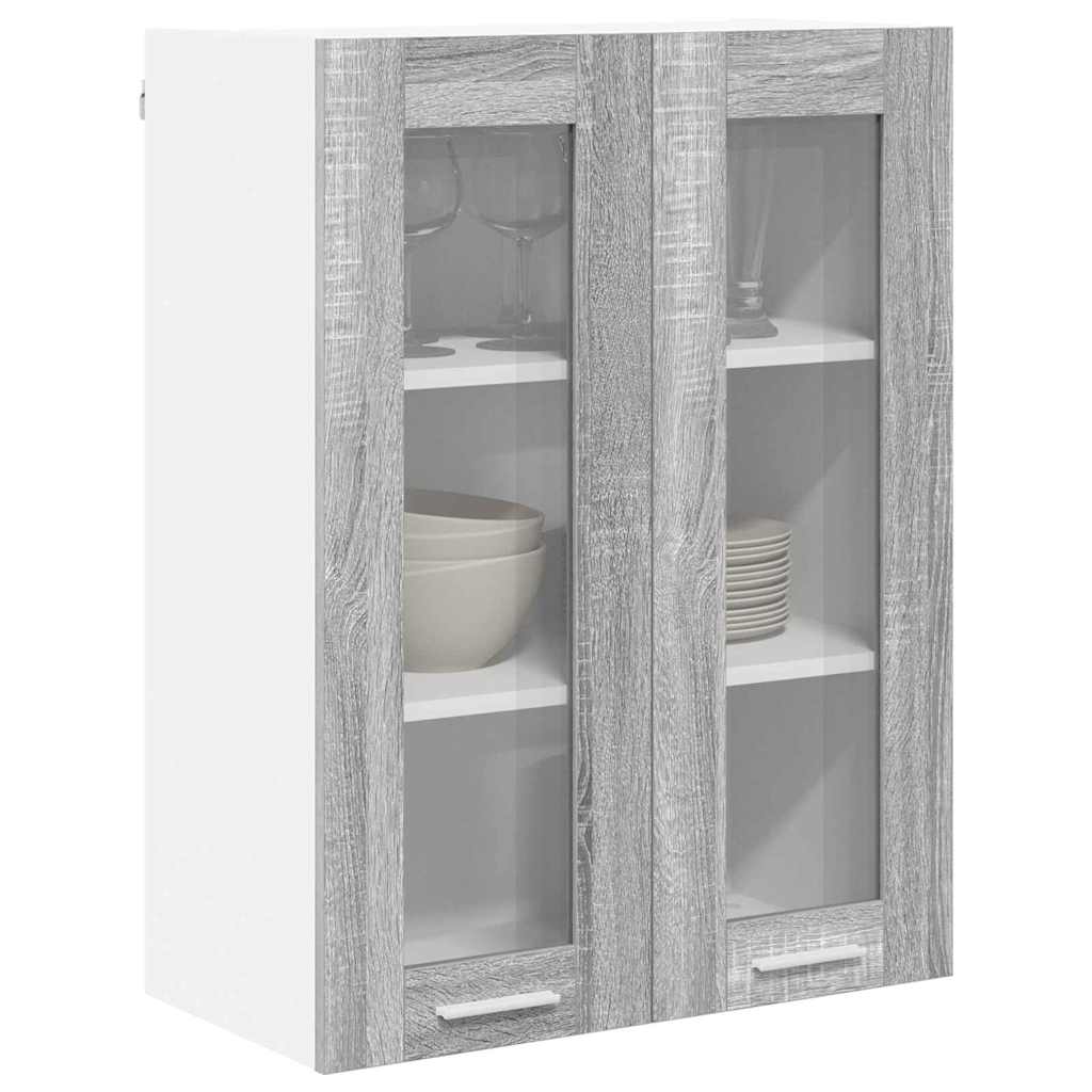Armadio pensile con porta Riga Grigio Sonoma 60 x 31 x 80 cm 884319