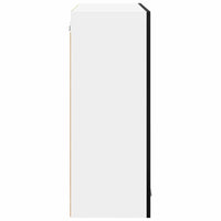 Armadio pensile con porta Riga Rovere Nero 80 x 31 x 80 cm 884323