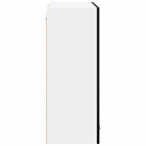 Armadio pensile con porta Riga Rovere Nero 80 x 31 x 80 cm 884323