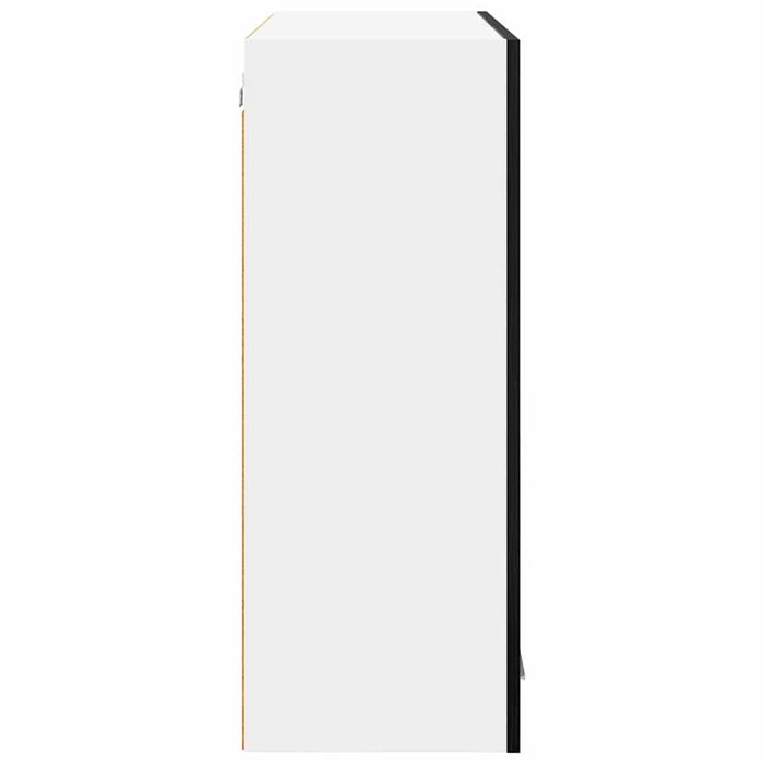 Armadio pensile con porta Riga Rovere Nero 80 x 31 x 80 cm 884323