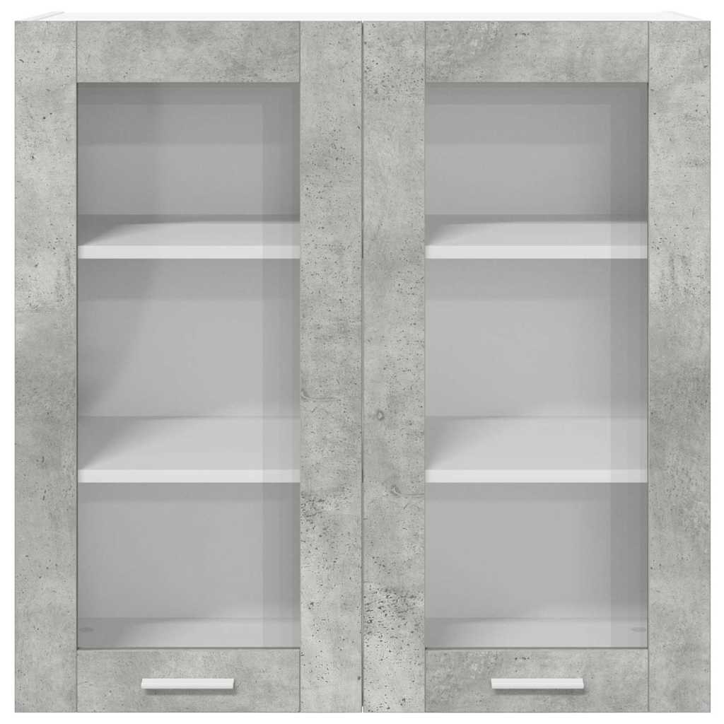 Armadio pensile con porta Riga Grigio cemento 80 x 31 x 80 cm 884325