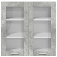 Armadio pensile con porta Riga Grigio cemento 80 x 31 x 80 cm 884325