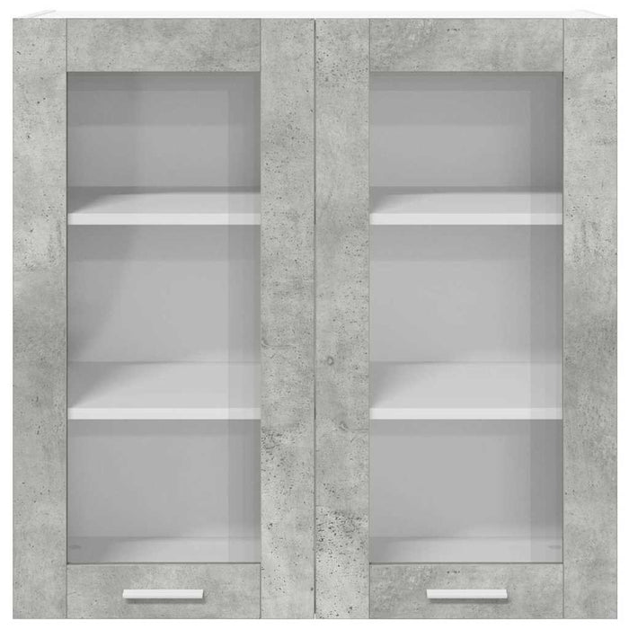 Armadio pensile con porta Riga Grigio cemento 80 x 31 x 80 cm 884325