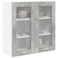 Armadio pensile con porta Riga Grigio cemento 80 x 31 x 80 cm 884325