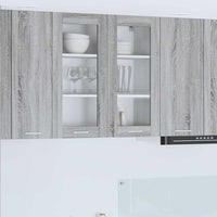 Armadio pensile con porta Riga Grigio Sonoma 80 x 31 x 80 cm 884327