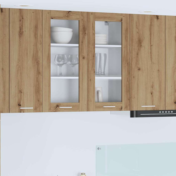 Armadio pensile Riga Rovere artigianale 80 x 31 x 80 cm 884329