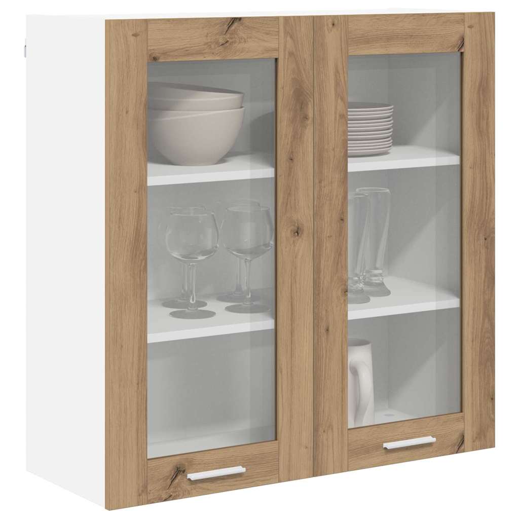 Armadio pensile Riga Rovere artigianale 80 x 31 x 80 cm 884329