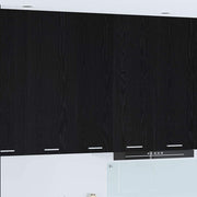 Armadio pensile con porta Riga Rovere Nero 30 x 31 x 100 cm 884331