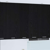 Armadio pensile con porta Riga Rovere Nero 30 x 31 x 100 cm 884331