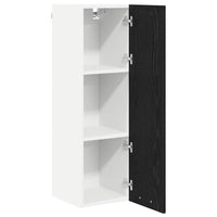 Armadio pensile con porta Riga Rovere Nero 30 x 31 x 100 cm 884331