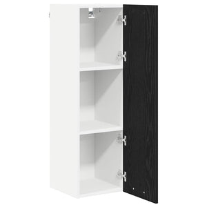 Armadio pensile con porta Riga Rovere Nero 30 x 31 x 100 cm 884331