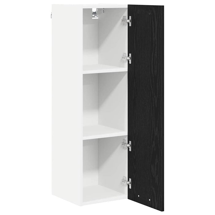 Armadio pensile con porta Riga Rovere Nero 30 x 31 x 100 cm 884331