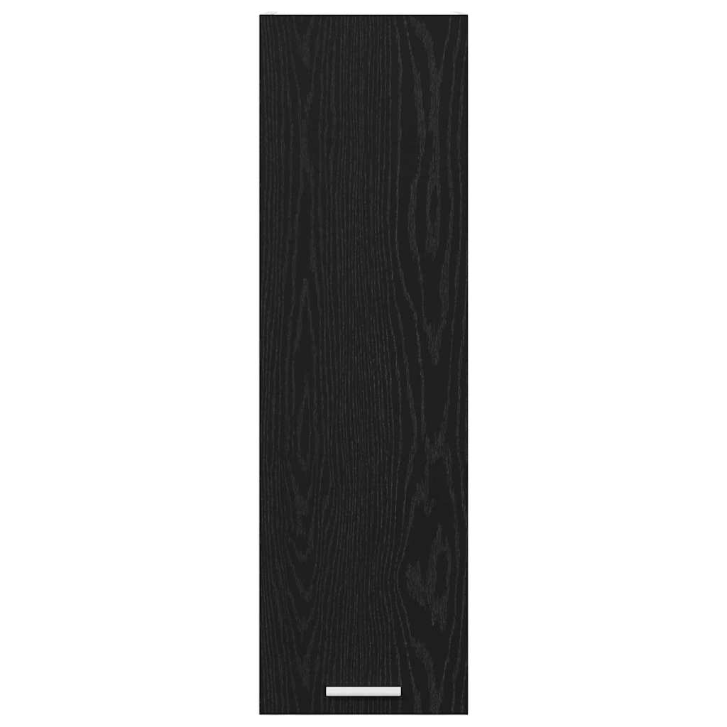 Armadio pensile con porta Riga Rovere Nero 30 x 31 x 100 cm 884331