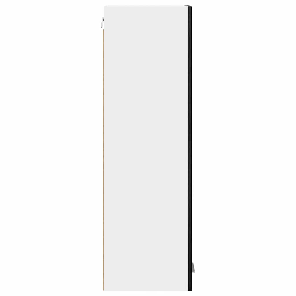 Armadio pensile con porta Riga Rovere Nero 30 x 31 x 100 cm 884331