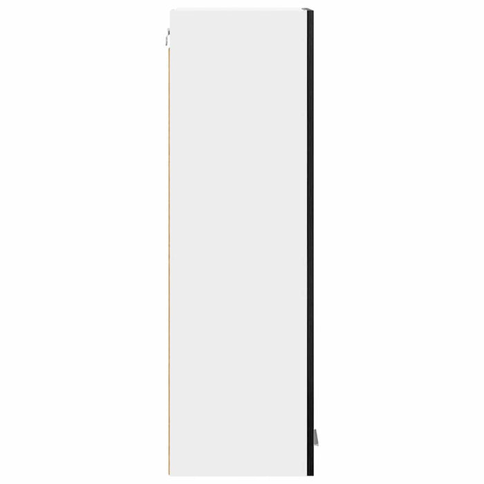 Armadio pensile con porta Riga Rovere Nero 30 x 31 x 100 cm 884331