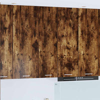 Armadio pensile con porta Riga Rovere fumé 30 x 31 x 100 cm 884334