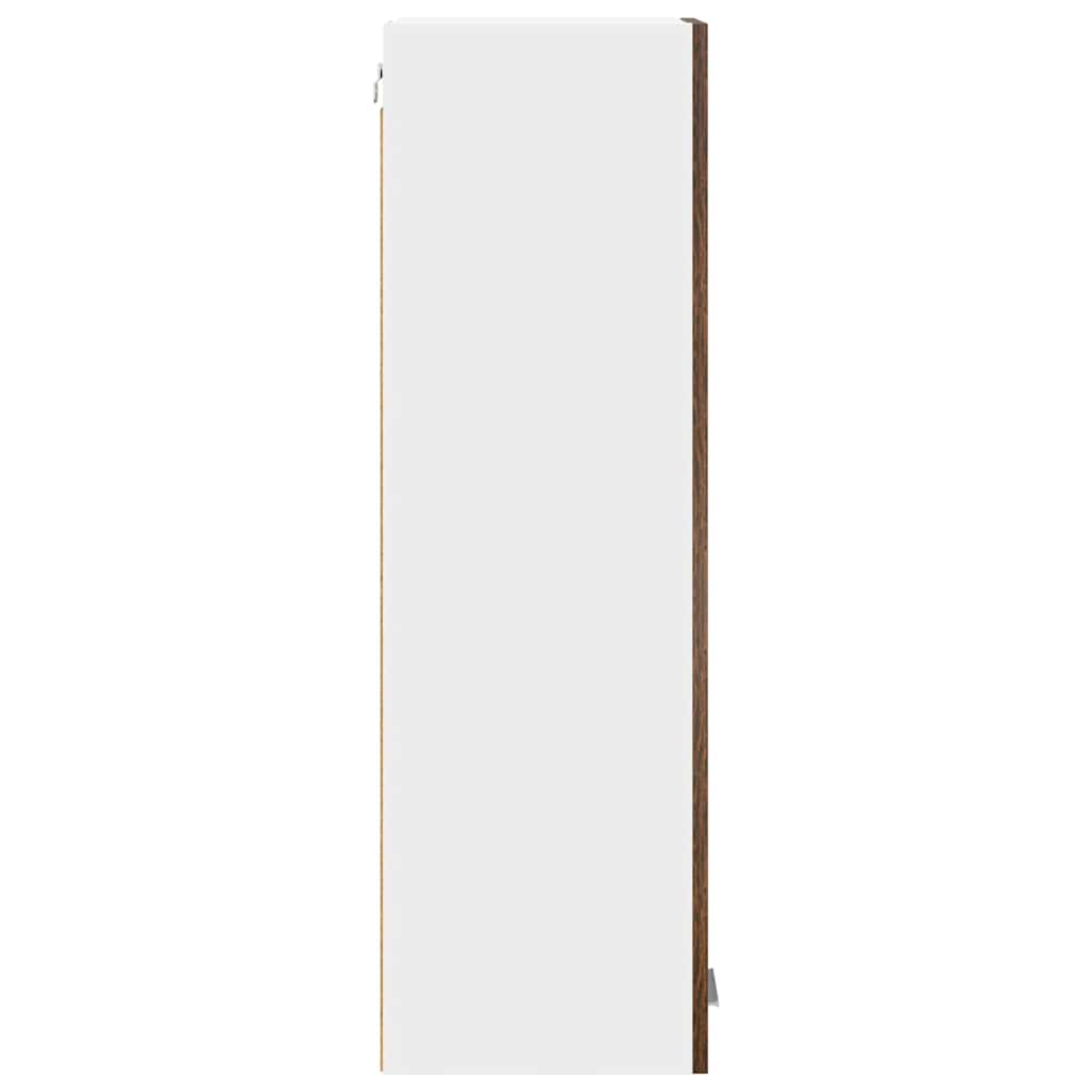 Armadio pensile con porta Riga Rovere fumé 30 x 31 x 100 cm 884334