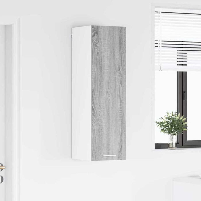 Armadio pensile con porta Riga Grigio Sonoma 30 x 31 x 100 cm 884335