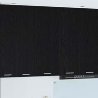 Armadio pensile con porta Riga Rovere Nero 40 x 31 x 100 cm 884339