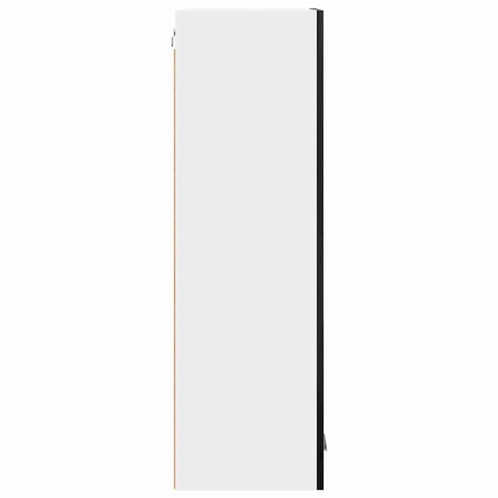 Armadio pensile con porta Riga Rovere Nero 40 x 31 x 100 cm 884339