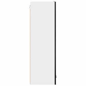 Armadio pensile con porta Riga Rovere Nero 40 x 31 x 100 cm 884339