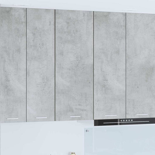 Armadio pensile con porta Riga Grigio cemento 40 x 31 x 100 cm 884341