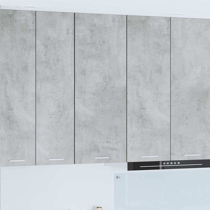 Armadio pensile con porta Riga Grigio cemento 40 x 31 x 100 cm 884341