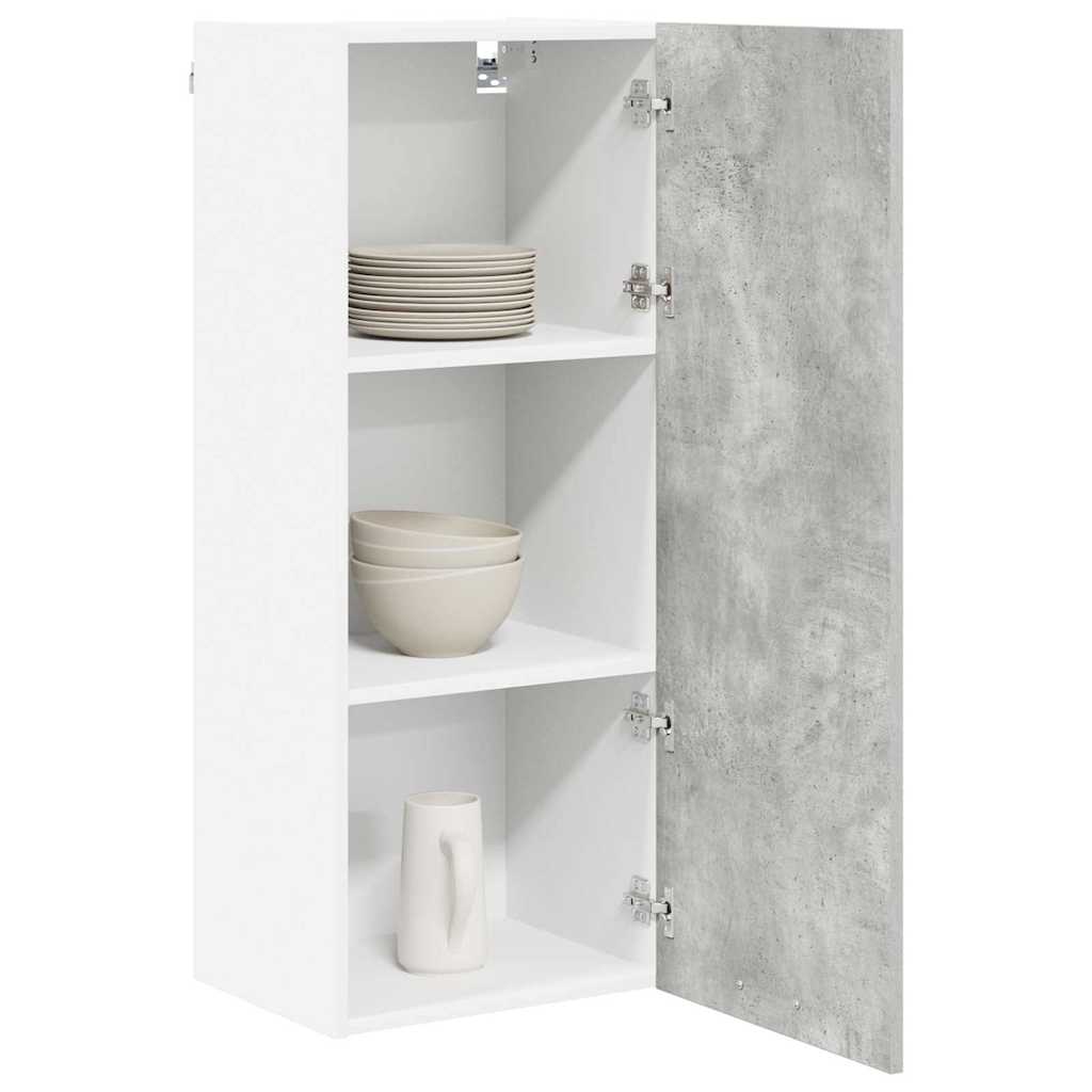 Armadio pensile con porta Riga Grigio cemento 40 x 31 x 100 cm 884341