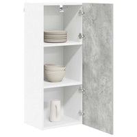 Armadio pensile con porta Riga Grigio cemento 40 x 31 x 100 cm 884341