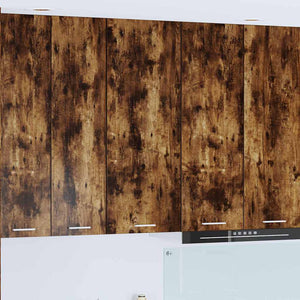 Armadio pensile con porta Riga Rovere fumé 40 x 31 x 100 cm 884342