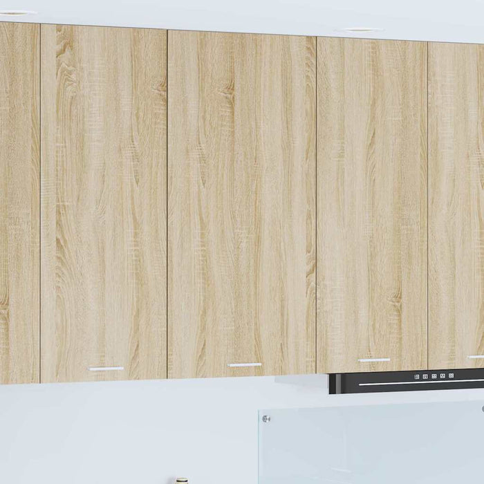 Armadio pensile Riga Quercia Sonoma e Bianca 50 x 31 x 100 cm 884348