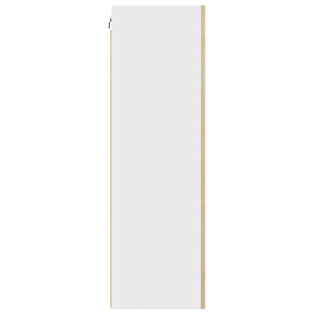 Armadio pensile Riga Quercia Sonoma e Bianca 50 x 31 x 100 cm 884348