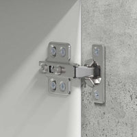 Armadio pensile Riga Grigio Cemento e Bianco 50 x 31 x 100 cm 884349