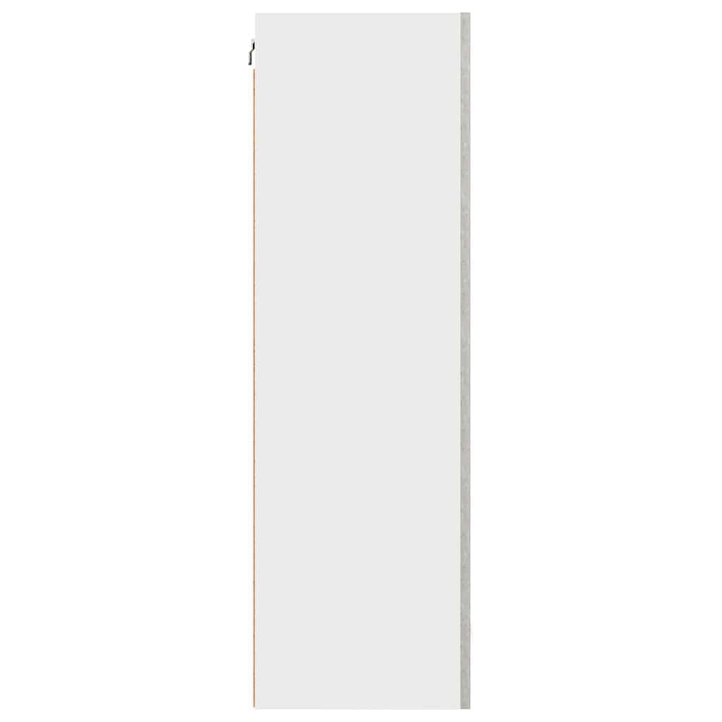 Armadio pensile Riga Grigio Cemento e Bianco 50 x 31 x 100 cm 884349